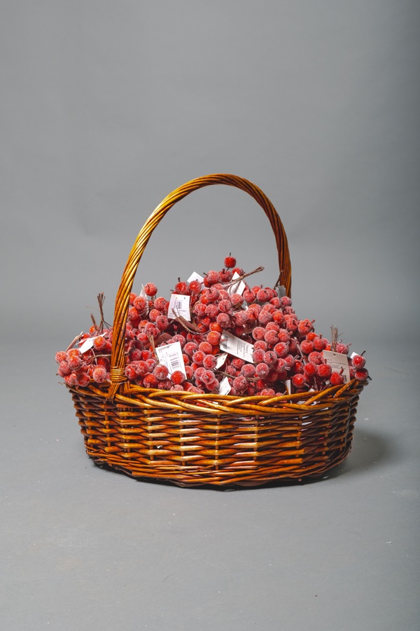 Набор ягод искусственных на вставке 12см 